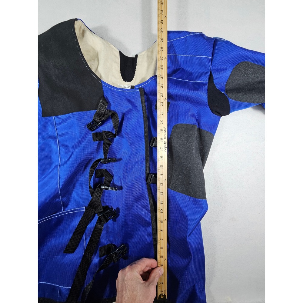 The Supply Room Blue Canvas Rifle Shooting Jacket Size 44 Competition Coat 873 - Picture 6 of 11